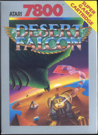 Desert Falcon Atari 7800 US box art
